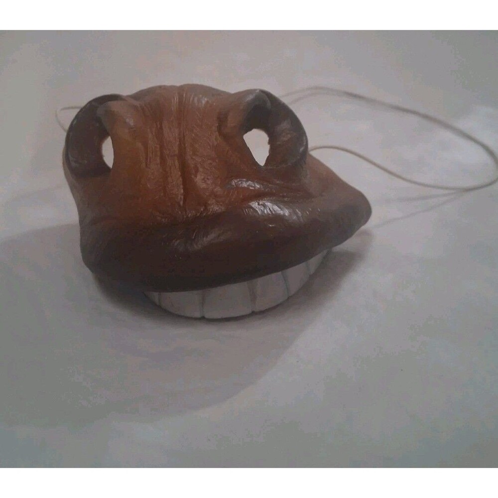 Vintage Horse Snout Half Mask Latex Funny Big Teeth Costume Accessory Prop